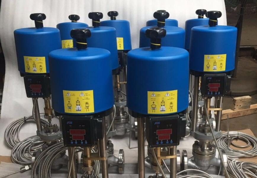 恭贺我司30台电动温度调节阀调试成功