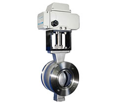 电动V型调节球阀