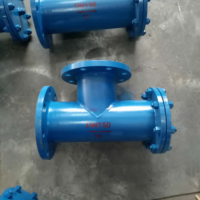 利佳鑫机械厂家订购的沪工阀门系列T型过滤器安装使用中