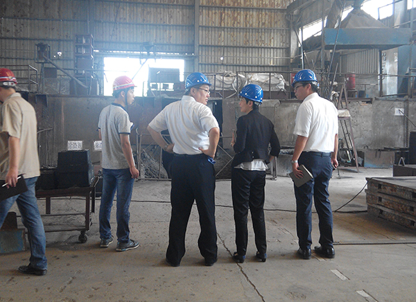 欢迎莱西客户来我卡尔斯特阀门公司参观！