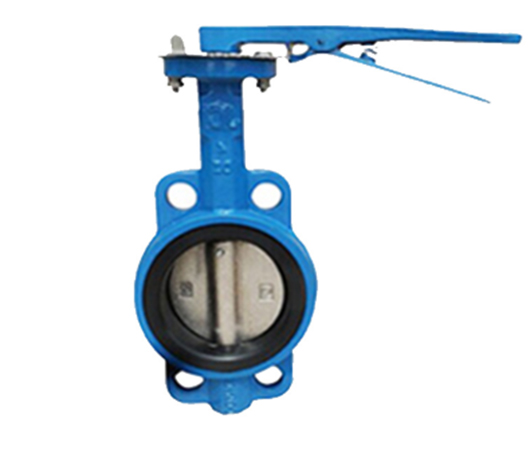 手柄对夹式蝶阀