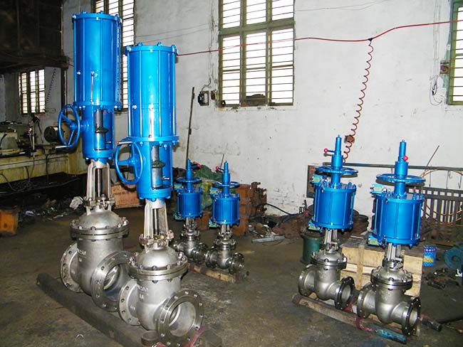 青岛阀门批发供应闸阀用于海诚污水处理厂